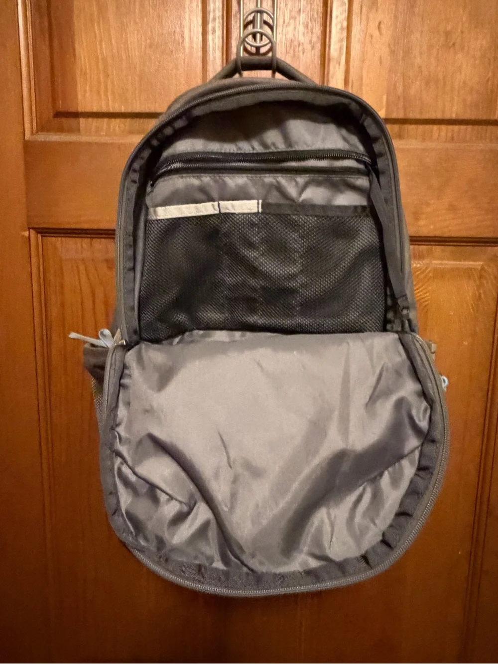 The North Face Jester Backpack - Charcoal Gray with Light Gray Bungee